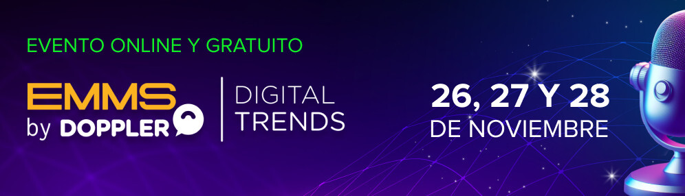 Únase a nosotros en EMMS Digital Trends 2024 de Doppler, un evento en línea que se realizará del 26 al 28 de noviembre. Experimente el futuro de la innovación digital con un fondo estrellado y un gráfico de micrófono que prepara el escenario para obtener información innovadora. ¡No se lo pierda!