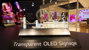 LG Transparent OLED, un monitor de vidrio ideal para fines mercadológicos