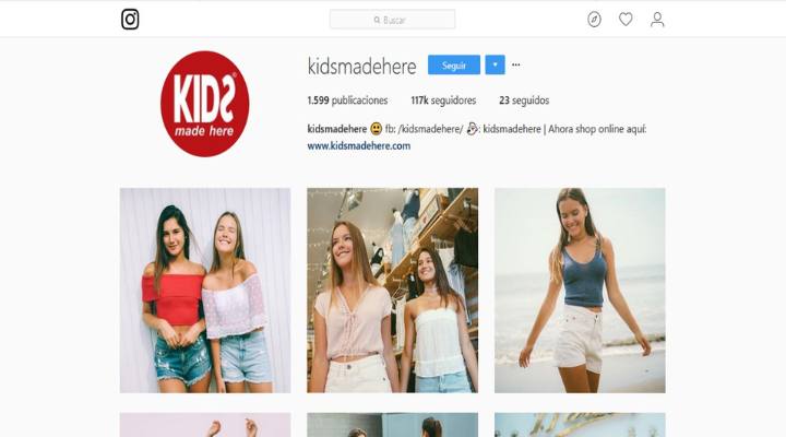En instagram