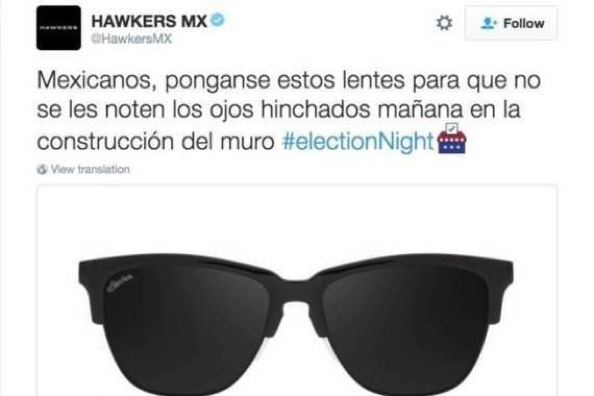 Gafas de sol Hawker xl en español en twitter.